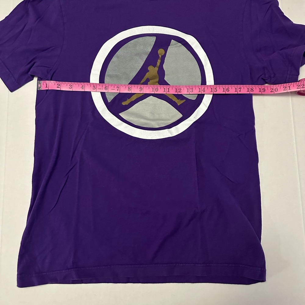 Purple Jordan T-Shirt with Logo